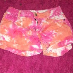Tie dye shorts